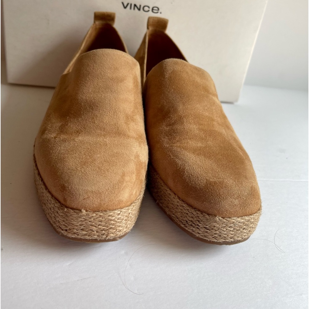 Vince Saxon Suede Espadrilles Size 9 1/2 in Tan. Like new…worn only once!